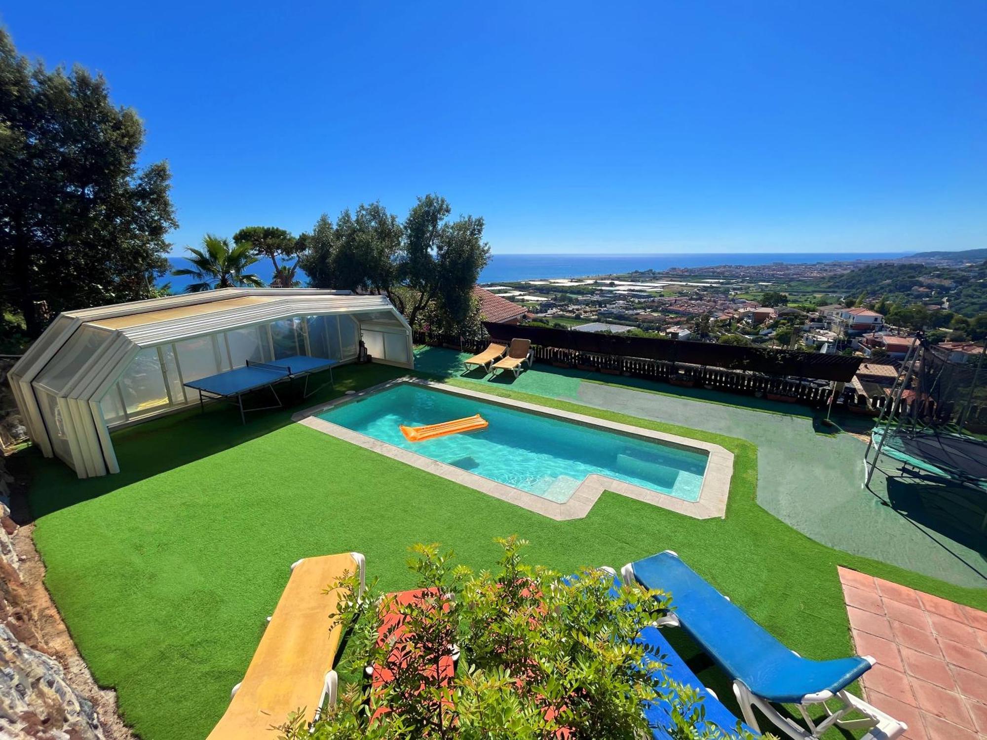 Villa Con Piscina Privada Climatizada 29ºc Santa Susanna Bagian luar foto